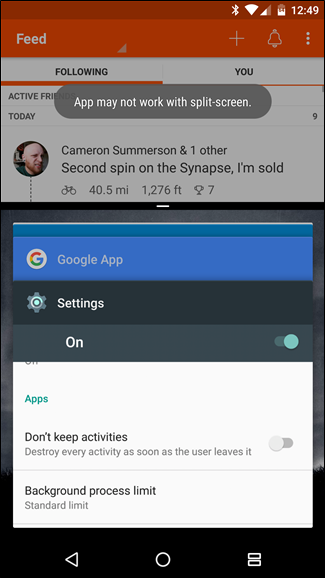 How to Enable Split Screen for Any App in Android Nougat