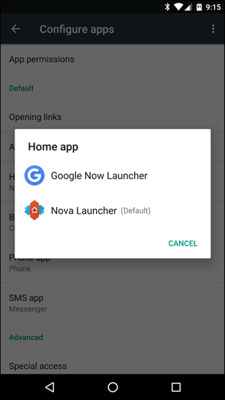 How to Reset Android's Application Launcher to the Default