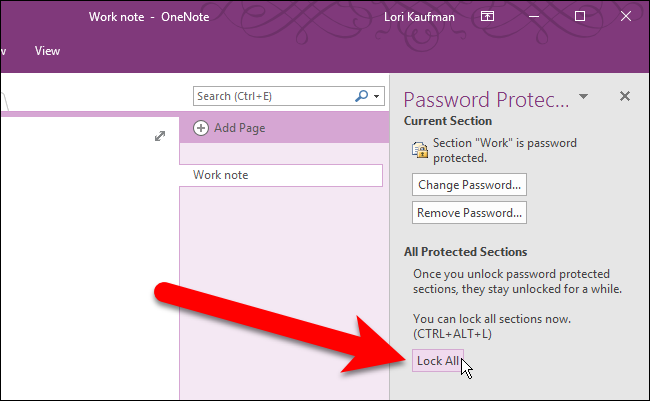 Unlock Onenote Notebook How to Password Protect OneNote Notebooks and Sections