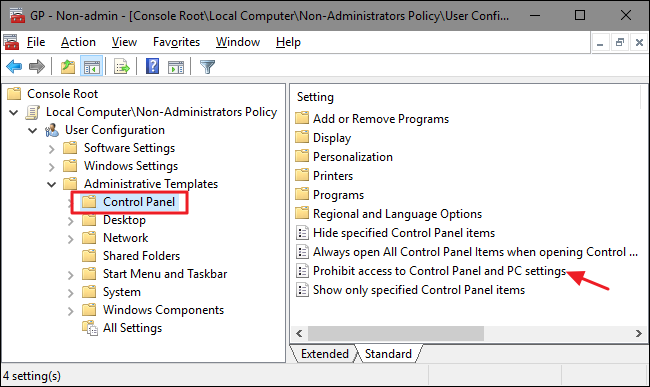 How to Disable the Control Panel and Settings Interface in Windows