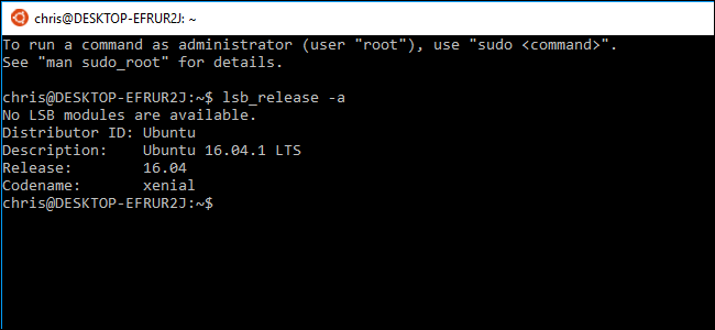 How to Update the Windows Bash Shell to Ubuntu 16.04
