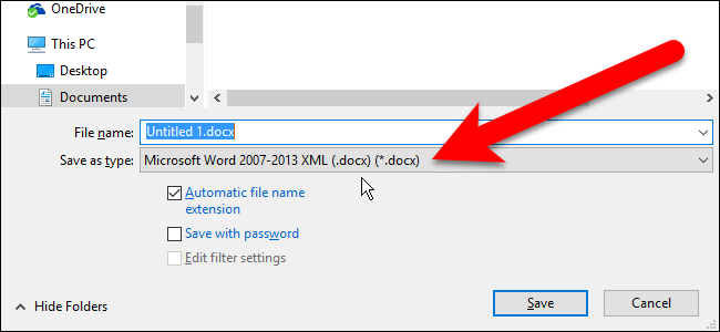 How to Change the Default File Format in LibreOffice