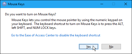 Mouse Keystroke How to Use the Keyboard to Control the Mouse Cursor in Windows