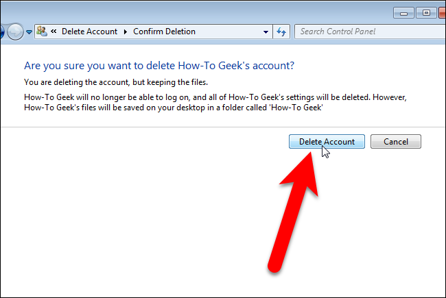 How to Delete a User Account in Windows 7, 8, or 10