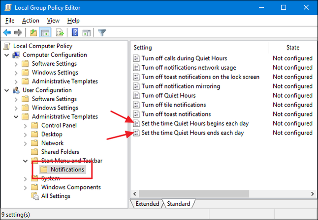 How to Change the Default Quiet Hours in Windows 10