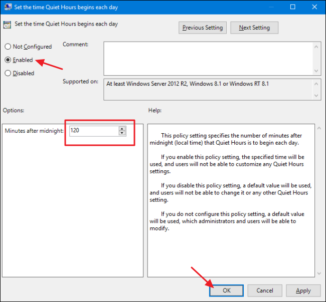 How to Change the Default Quiet Hours in Windows 10