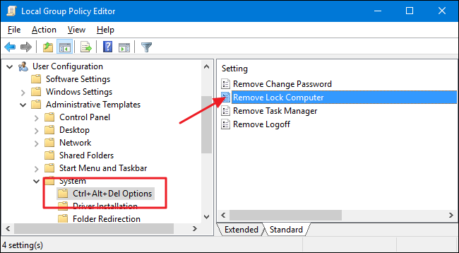 How to Disable the Lock Workstation Functionality (Window+L) in Windows