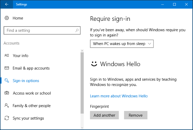 How to Log In to Your PC With Your Fingerprint or Other Device Using ...