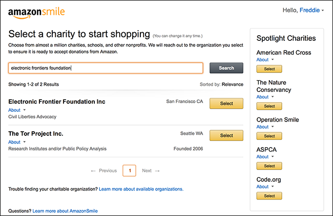 Automatically Give to Charity Every Time You Shop with AmazonSmile