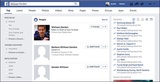 How to Use Facebook's Search to Find Anyone or Anything