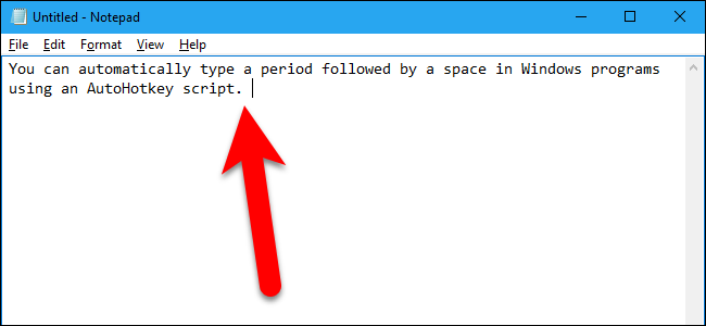 How to Automatically Type a Period with a Double Space in Windows
