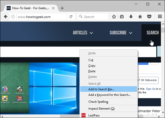 How to Add Any Search Engine to Your Web Browser
