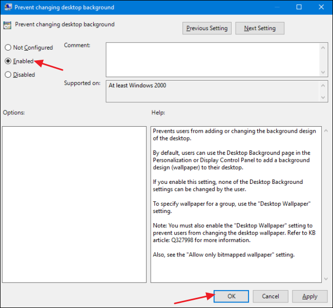 How to Prevent Windows Users From Changing the Desktop Background