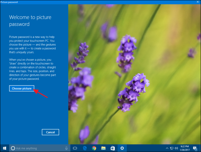 How to Set Up a Picture Password in Windows 10