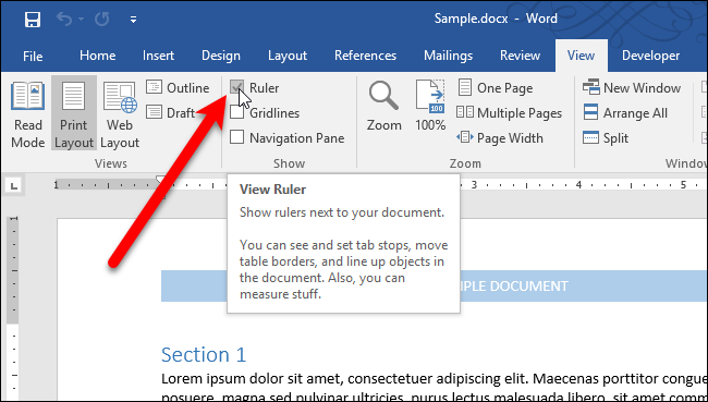 Word Ruler Angle How to Get Detailed Measurements When Setting Indents and Tabs on the ...