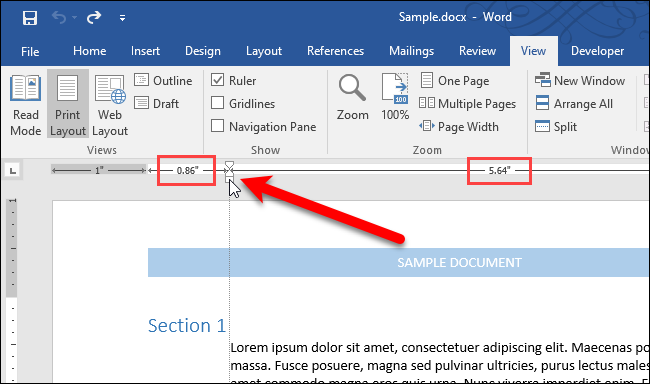 Set Heading Ruler How to Get Detailed Measurements When Setting Indents and Tabs on the ...