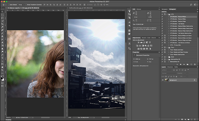 How to Open Multiple Images in One Document in Photoshop