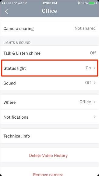 How to Turn Off the Status Light on Your Nest Cam
