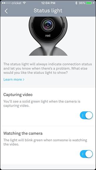 How to Turn Off the Status Light on Your Nest Cam