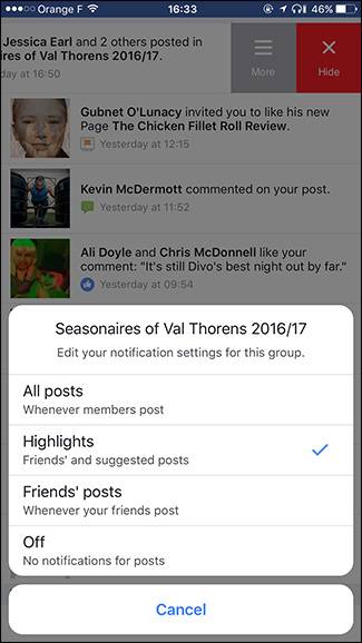 How to Quickly Adjust Which Facebook Notifications You See
