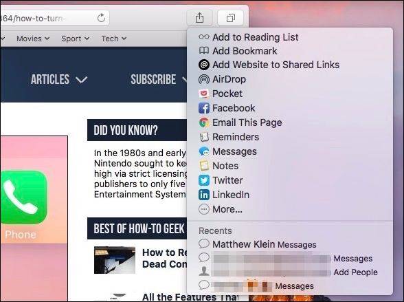 How to Customize the Share Menu on macOS