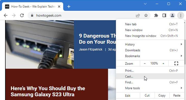 Google Cast Insteructions How to Chromecast to a TV From a Laptop or Desktop PC