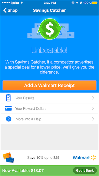 How to Save Money with the Walmart App's Savings Catcher