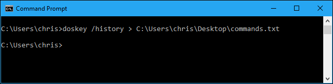 How to Use Your Command History in the Windows Command Prompt