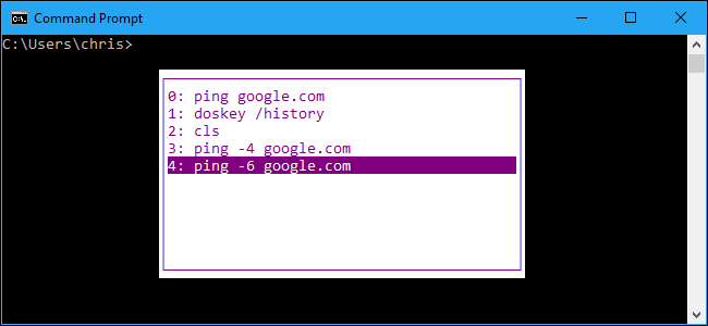 How to Use Your Command History in the Windows Command Prompt