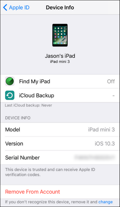 Ios Device Id Example How to See (and Remove) Devices Linked to Your Apple ID on Your iPhone