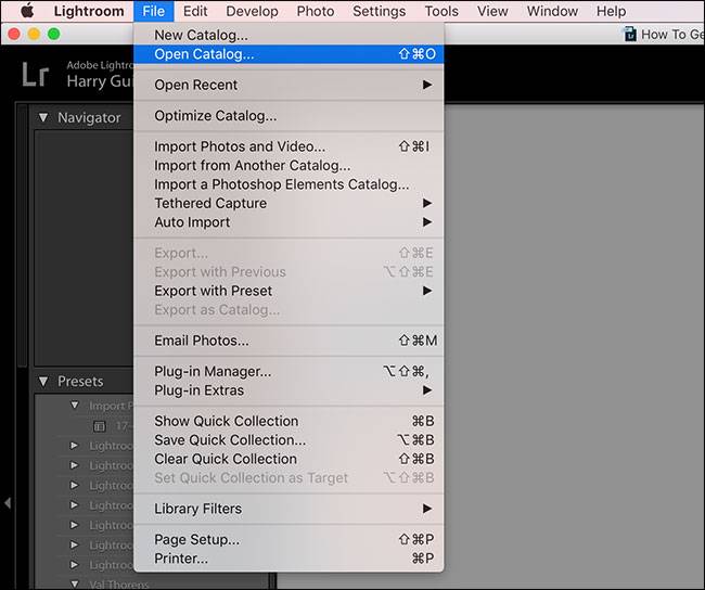 How to Create a New Catalog in Lightroom
