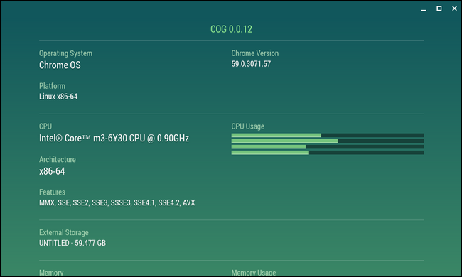 How to Monitor Your Chromebook's System Resources with Cog