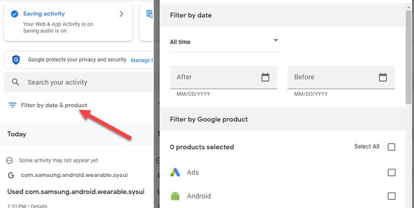How to Clear Google Search History