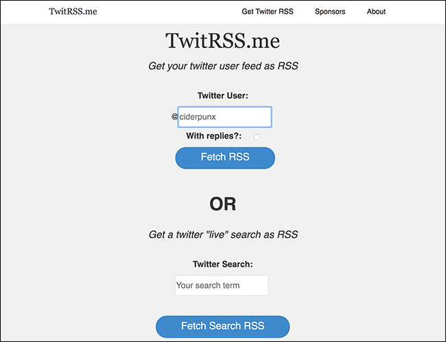 How to Follow a Twitter Feed in Your RSS Reader