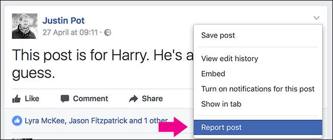 How to Report a Facebook Post