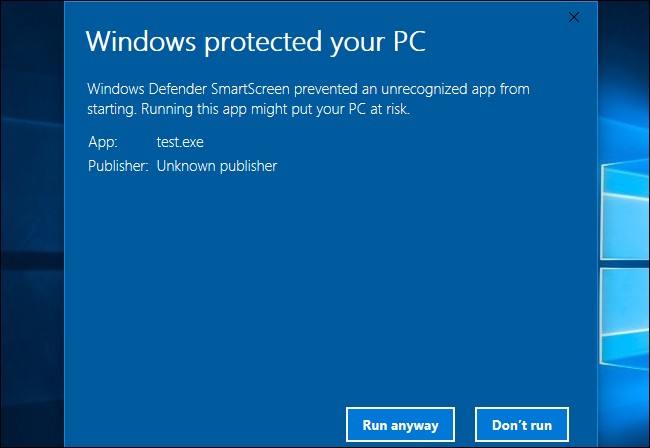 How the SmartScreen Filter Works in Windows 8 and 10