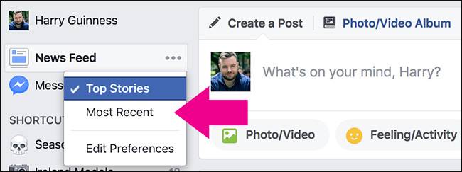 How to Sort Facebook by 