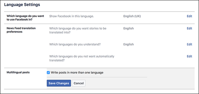 Facebook Form Language How to Post to Facebook in Multiple Languages