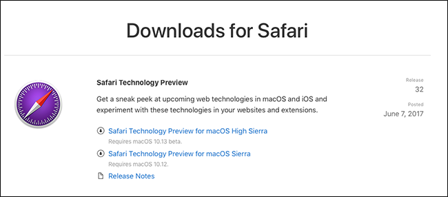 Try Out New Safari Features Early With Safari Technology Preview