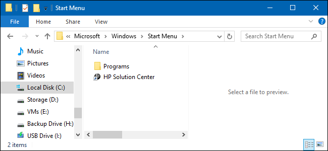 How to Open the Start Menu Folder in Windows 7 or 10