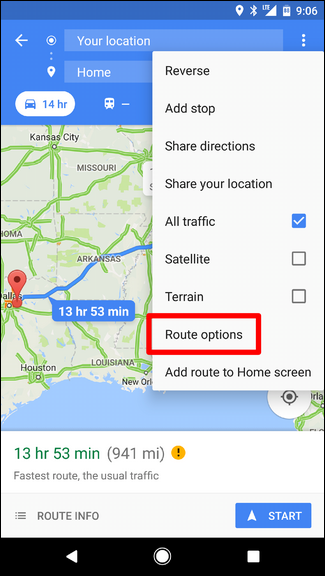 How to Avoid Toll Roads in Google Maps