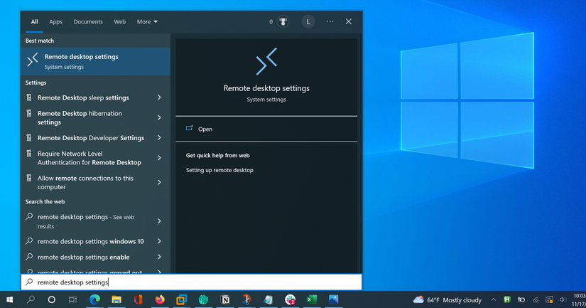 How to Enable Remote Desktop in Windows 10