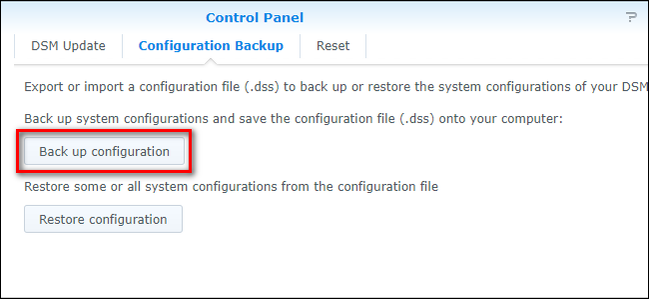 How to Back Up and Restore Your Synology NAS Configuration
