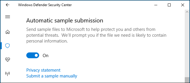 Windows Defender Send File How Do Windows Defender's