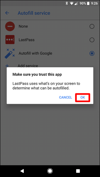 How to Set Your Preferred Autofill Manager in Android Oreo