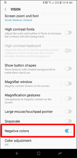 Android Invert Colors How to Invert the Colors on Your Android Phone's Screen