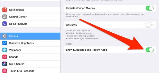 How to Hide Recent Apps from the iPad Dock