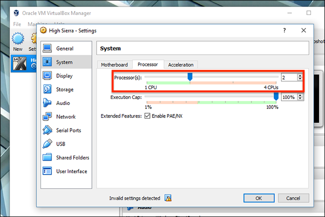 Virtualbox Processor Settings How to Install macOS High Sierra in VirtualBox on Windows 10