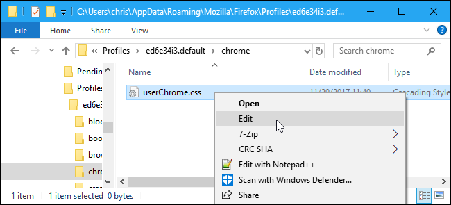 How to Customize Firefox's User Interface With userChrome.css