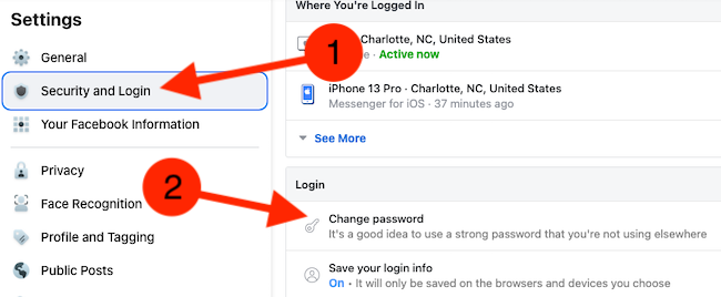 How to Change Your Facebook Password